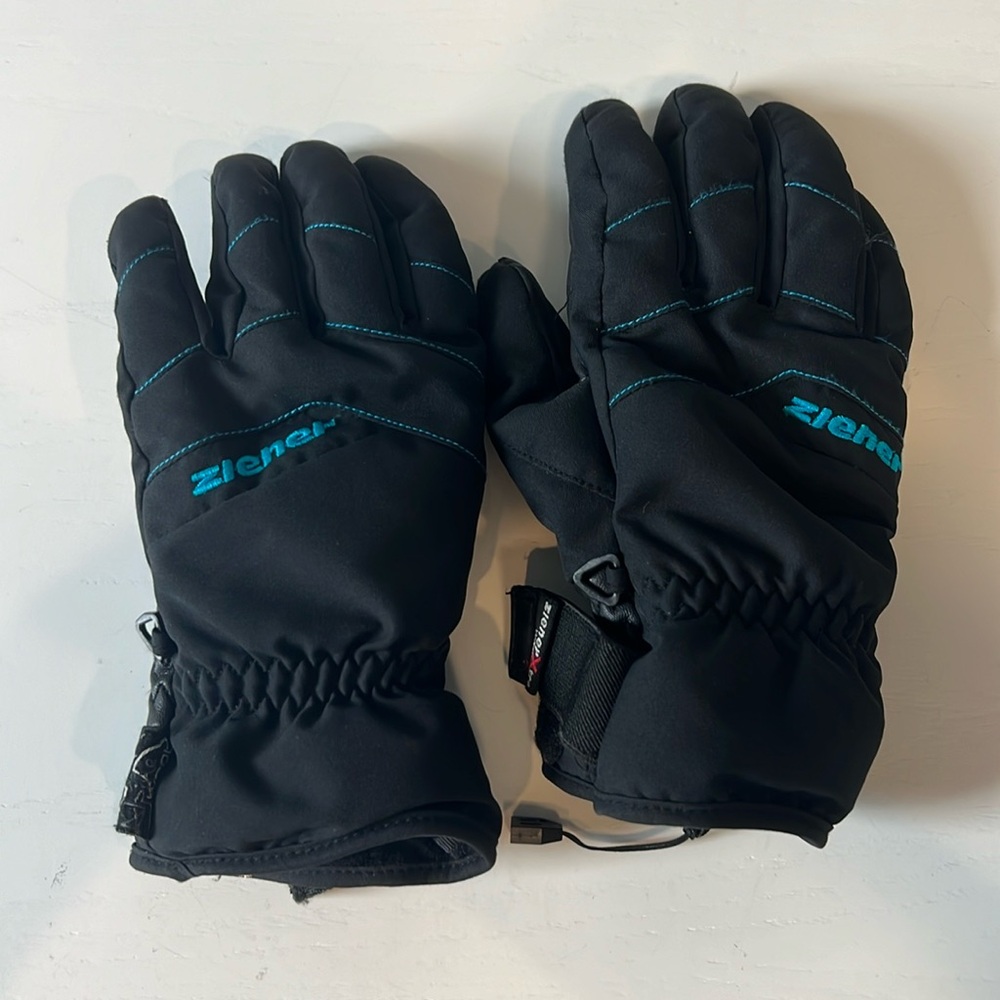 Ziener womens wool ski gloves, size Small